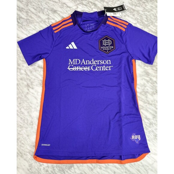 Adidas MLS Houston Dynamo FC Soccer Football Jersey Purple Women's Medium IP6025 - Picture 9 of 9